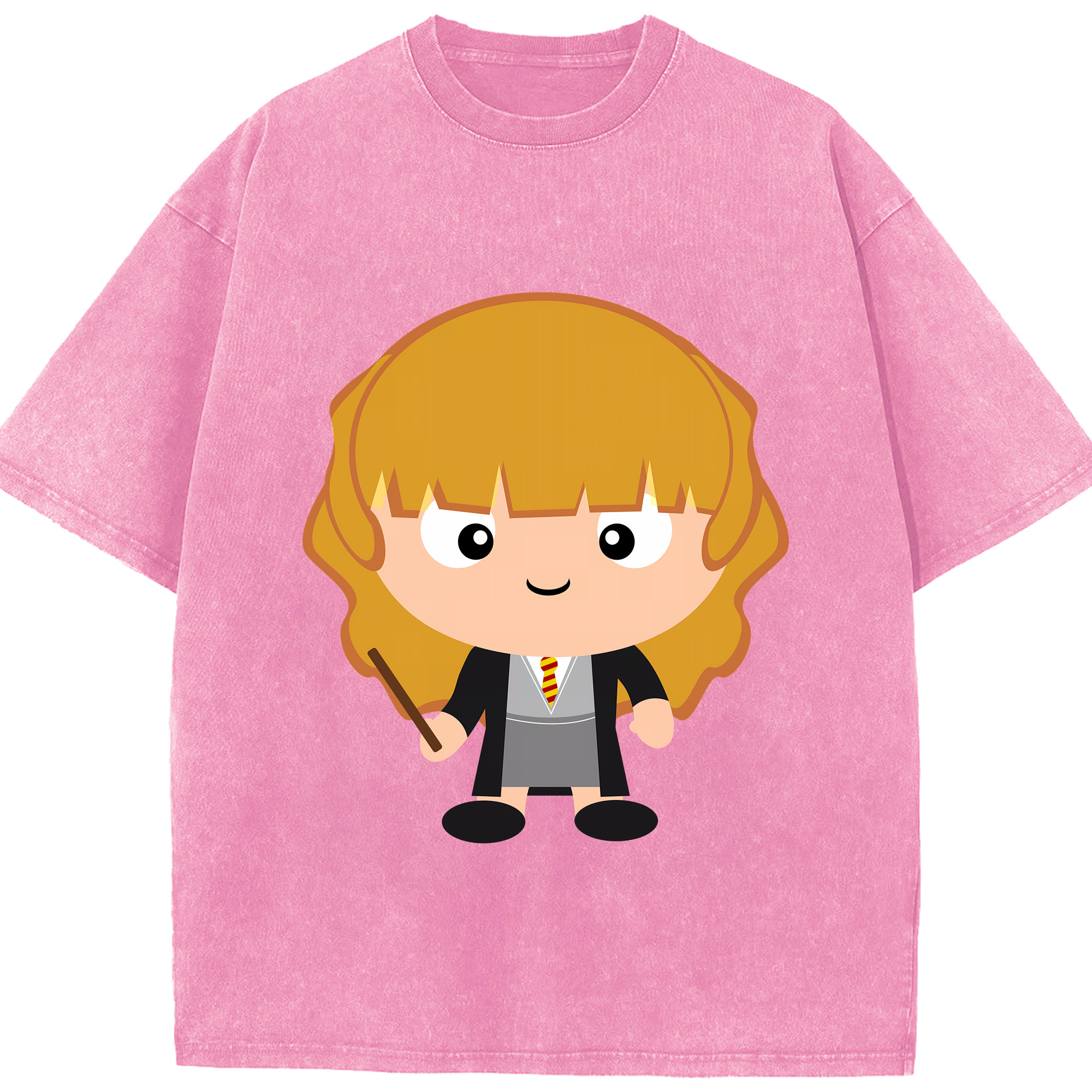 （画像用） Harry Potter ハリー・ポッターシリーズ 綿100% ヴィンテージ風 半袖Tシャツ（フロントプリント）